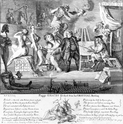 Las gracias de Puggs grabadas de sus dibujos originales, 1753